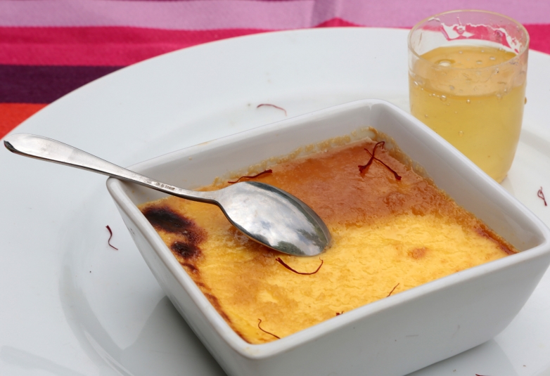 crème brulée au safran